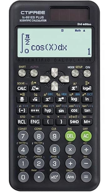 Scientific Calculator 417 Functions - FC-991ES Plus 2nd Edition | Solar Powered Calculator UAE