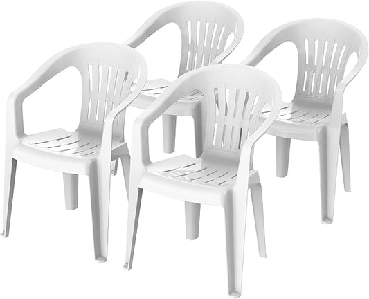Premium Princess Chairs Set of 4 - UAE Wide Delivery | Dubai Abu Dhabi Sharjah White