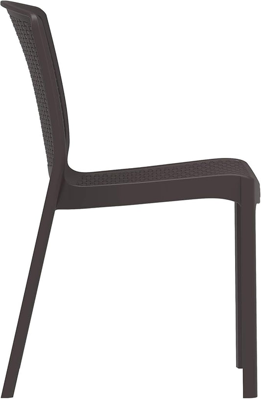 Cedarattan 4 Seater Outdoor Dining Set Dubai UAE - Dark Brown Weatherproof Patio Furniture