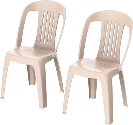 Premium Contessa Chairs Set of 2 - Beige | UAE Furniture Delivery Dubai Abu Dhabi Beige