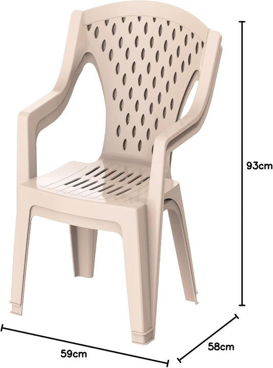 Premium Queen Chair Set of 2 Beige - UAE Wide Delivery | Dubai Abu Dhabi Sharjah