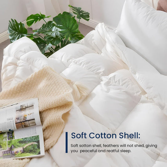 INFINI HOMES Microfiber Duvet - Box Double 220x240cm Polyester - Soft Lightweight Luxurious