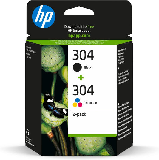 HP 304 Original Ink Cartridge Multicolour - Dubai UAE | Tri-Color Printer Ink