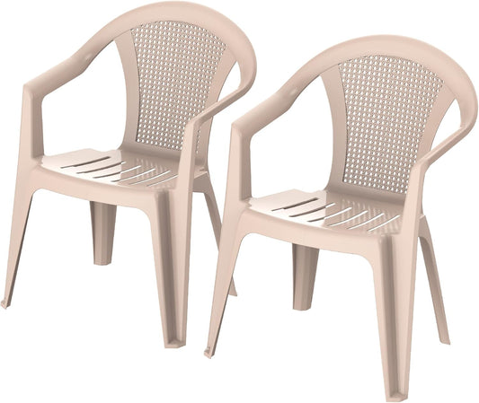 Premium Bamboo Chairs Set of 2 - UAE Wide Delivery | Dubai Abu Dhabi Sharjah Beige