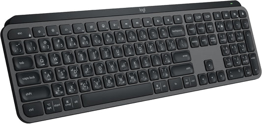 Logitech MX Keys Advanced Wireless Illuminated Keyboard - Graphite | UAE Stock Dubai, Abu Dhabi, Sharjah, Ajman, Fujairah, RAK & UAQ
