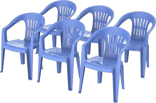 Premium Princess Chairs Set of 6 - UAE Wide Delivery | Dubai Abu Dhabi Sharjah Blue