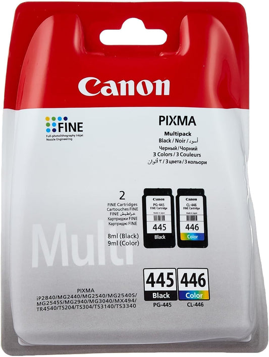 Canon PG-445/CL-446 Original Ink Cartridges Dubai UAE - Black & Color Set