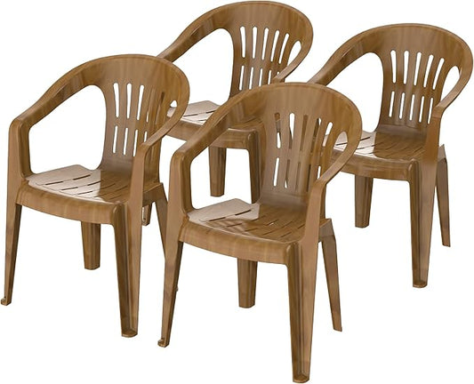 Premium Princess Chairs Set of 4 - UAE Wide Delivery | Dubai Abu Dhabi Sharjah Sandalwood