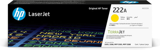 HP 222A Yellow Toner Cartridge Dubai UAE | Original LaserJet Toner for HP Pro 3203 3288 MFP 3303 3388