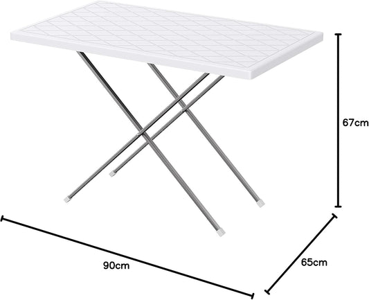 Folding Picnic Table 90cm White - UAE Wide Delivery | Dubai Abu Dhabi Sharjah