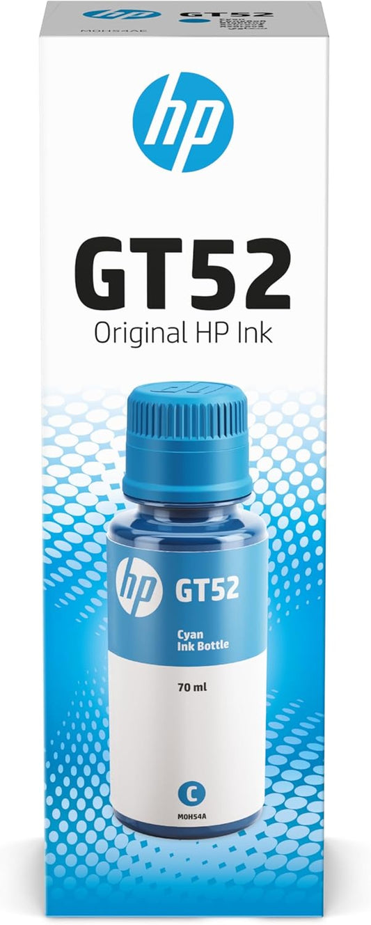 HP GT52 Cyan Ink Bottle - Original HP Ink for DeskJet & Smart Tank Printers UAE