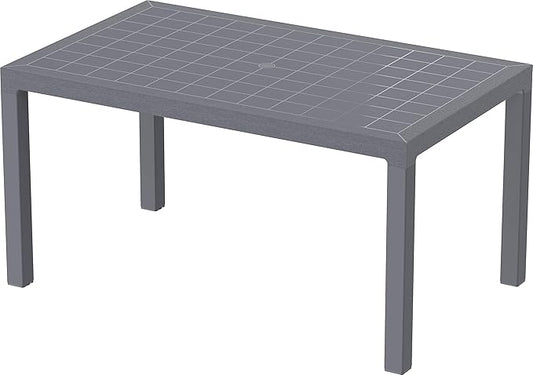 Cedargrain 6 Seater Outdoor Dining Table Dark Grey - UAE Wide Delivery | Dubai Abu Dhabi Sharjah