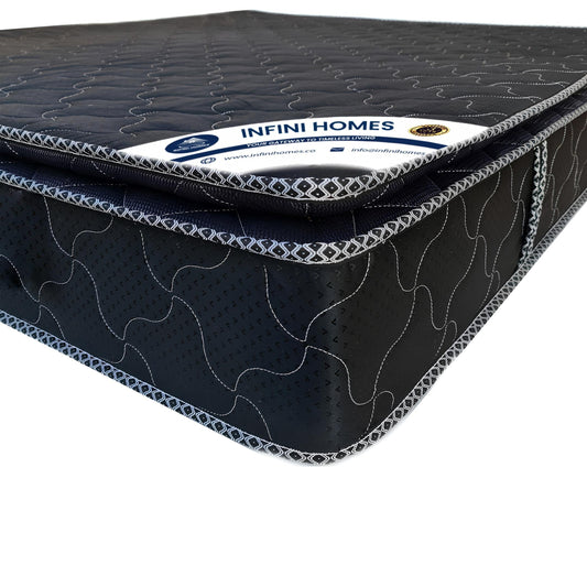 INFINI HOMES Premium High Density Foam Bonnel Spring Mattress - Black King 160x200cm