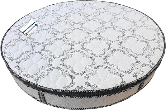 INFINI HOMES Premium High Density Foam Round Mattress - White 250L x 250W x 30H
