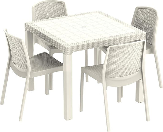 Cedarattan 4 Seater Outdoor Dining Set UAE - Premium Weather-Resistant Furniture Dubai Abu Dhabi
