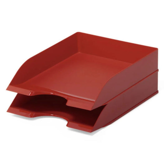 Durable Document Tray BASIC Red - Premium Office Organizer UAE | Dubai Abu Dhabi Sharjah