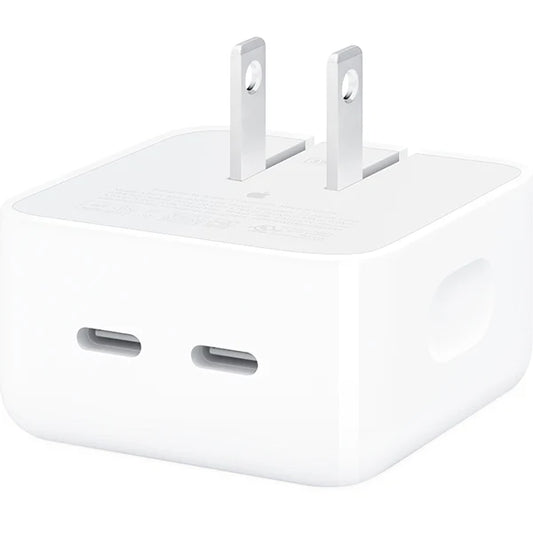Apple 35W Dual USB-C Compact Power Adapter - White | UAE Stock | Fast Delivery Across All Emirates