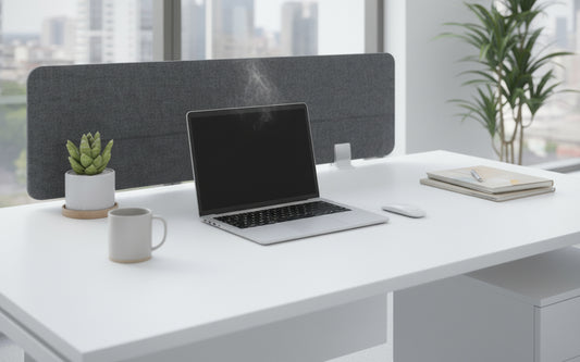 1 Person Office Workstation with Pedestal Drawer - White 120x60cm | Dubai UAE