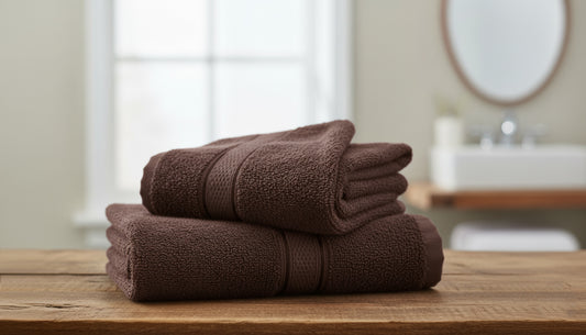 Premium Brown Hand Towel Set UAE | 600 GSM Cotton 40x60cm Dubai Abu Dhabi