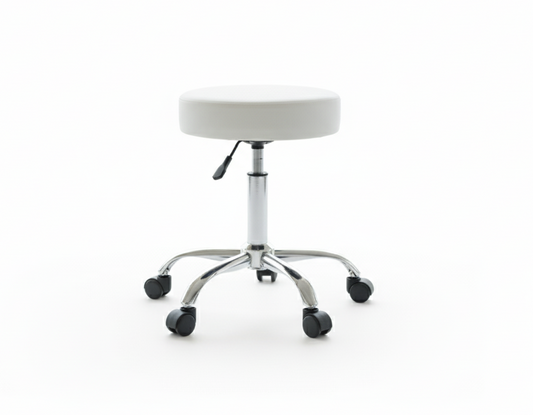 INFINI HOMES Heavy Duty Stool UAE - Model ZF-113 White 35cm Dia Dubai Abu Dhabi Sharjah