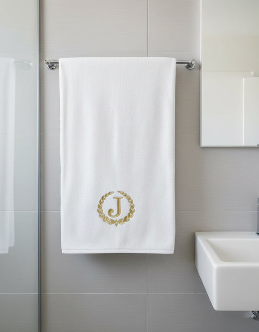 Monogrammed Bath Towel UAE - Personalized Cotton 70x140cm Dubai Abu Dhabi Custom