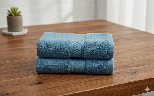 INFINI HOMES Daffodil Premium Hand Towel Set - 100% Cotton Bath Linen UAE