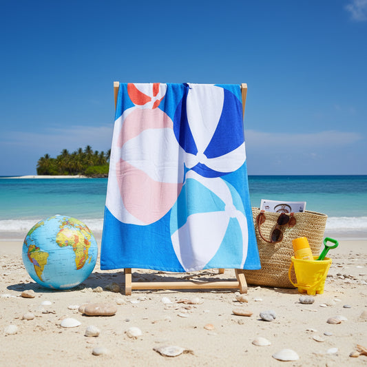 Luxury Beach Towel UAE Dubai | Premium Petunia Jacquard 86x162cm 390GSM | 5-Star Quality