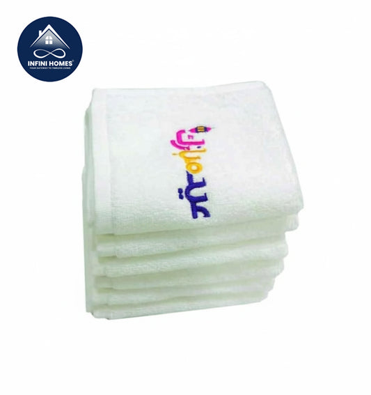 Premium Eid Mubarak Face Towel Set UAE Dubai - 600 GSM Islamic Embroidered Gift
