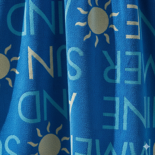 Express Delivery Beach Towel UAE Dubai | Fast Shipping Petunia Jacquard 86x162cm 390GSM