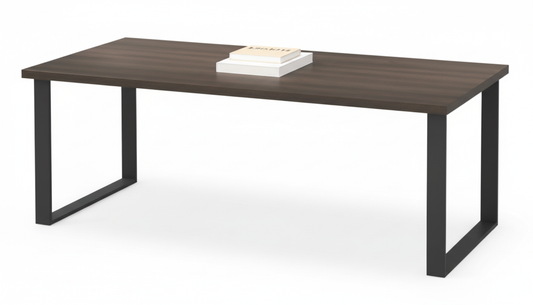 Coffee Table 120x60cm Walnut - Modern Metal Legs | Dubai UAE Furniture