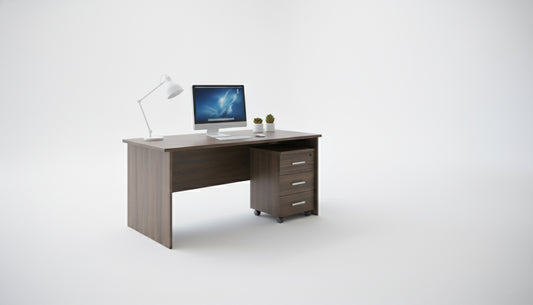 Office Desk with Drawer 120x60cm - Premium Melamine Work Table Dubai UAE