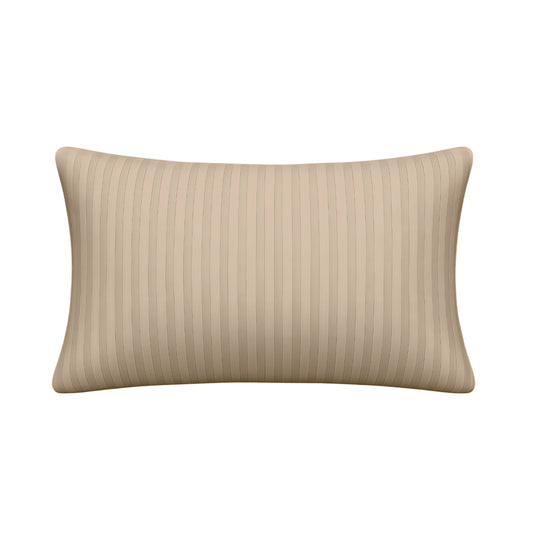 Premium Microfiber Pillow Covers Dubai UAE - Stripe Ivory 50x75cm Set of 2