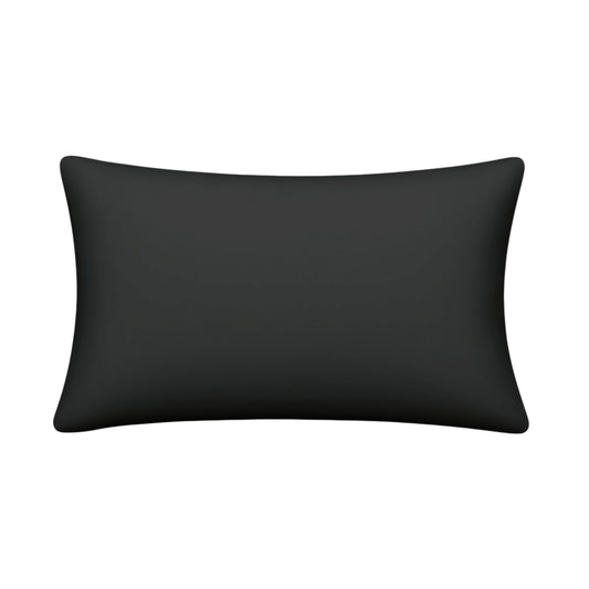 Premium Microfiber Pillow Covers UAE | 50x75cm Set of 2 | Dubai Abu Dhabi Sharjah Black