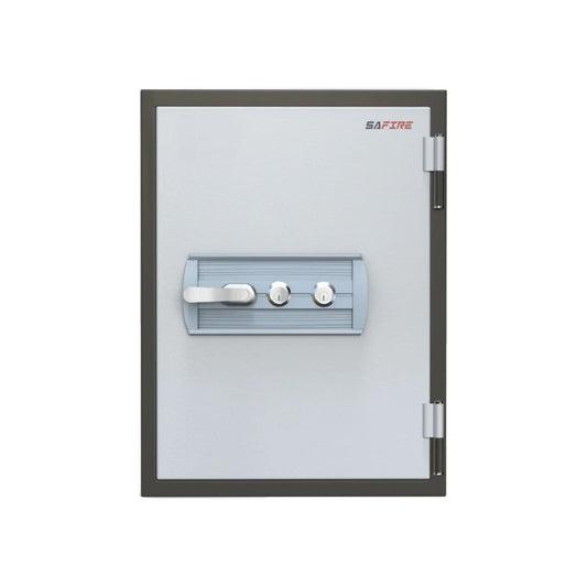 SAFIRE FR40 Fire-Resistant Safe – Grey, Dual Key Lock System