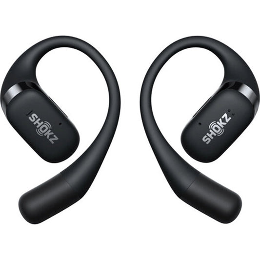 Shokz OpenFit Open-Ear True Wireless Earbuds UAE | Dubai, Abu Dhabi, Sharjah, Ajman, Fujairah, Ras Al Khaimah & Umm Al Quwain Black