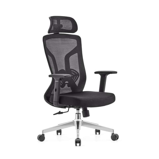 Neo High Back Office Chair with Chrome Base - Ergonomic Executive Chair UAE