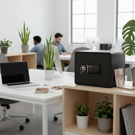 Eagle YESM-020K Fire-Resistant Safe – Black, Digital + Key Lock System