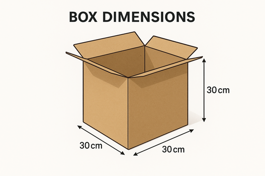 Carton Box 30x30x30cm Dubai | Heavy Duty Shipping Box UAE | 5-Ply Corrugated Packaging