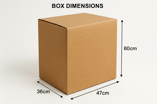 Cardboard Box 36x47x60cm UAE | Heavy Duty 5-Ply Shipping Carton Dubai | Storage & Moving Boxes