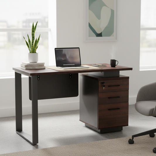 Office Table 1.2M Wenge - Premium Desk for UAE Offices | IH 222