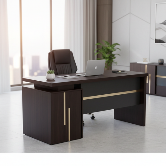 Office Table IH-T722-WEN | Wenge Modern Desk 120cm & 140cm