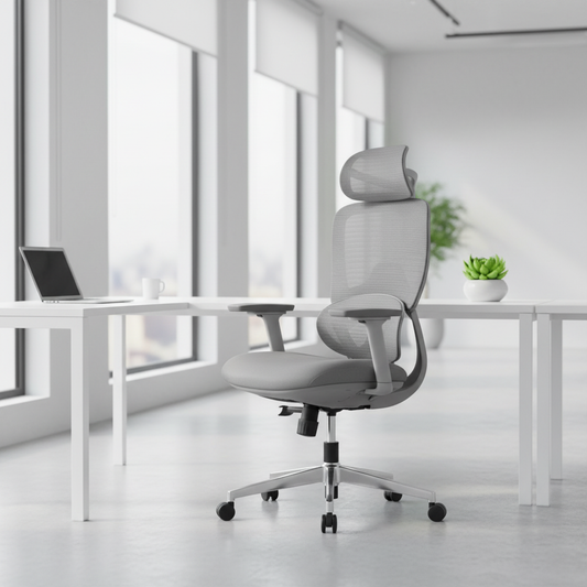 Vibe G-HB High Back Ergonomic Mesh Office Chair with Upholstery Seat | UAE