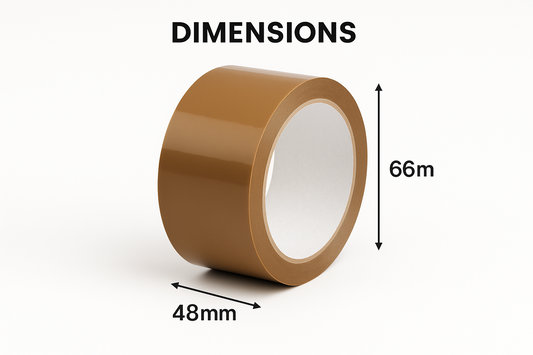 BOPP Packing Tape Brown 48mm x 66m - Heavy Duty Adhesive Tape UAE | Shipping Carton Sealing Tape Dubai