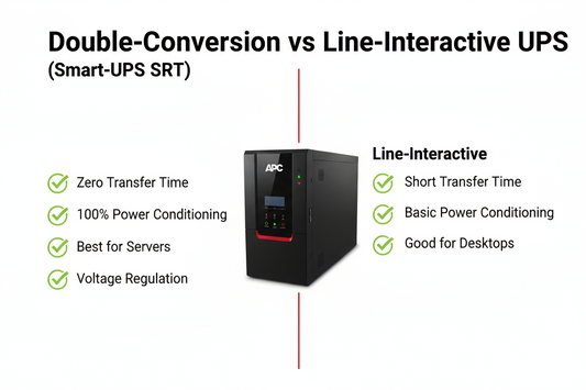 APC Smart-UPS SRT 2200VA 1980W - Rack/Tower UPS with LCD Display (SRT2200XLI)