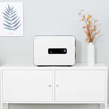 METACEL Fire Resistant Safe MC-020PR Ivory - Digital Lock & Fingerprint - UAE Delivery