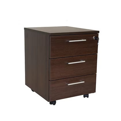 3-Drawer Mobile Pedestal WENGE - Premium Office Storage UAE | Dubai Abu Dhabi Sharjah