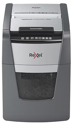 Rexel Optimum AutoFeed+ 100X Automatic Cross Cut Paper Shredder