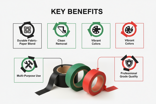Color Masking Tape UAE - Premium Fabric Paper Blend | Dubai Abu Dhabi Delivery