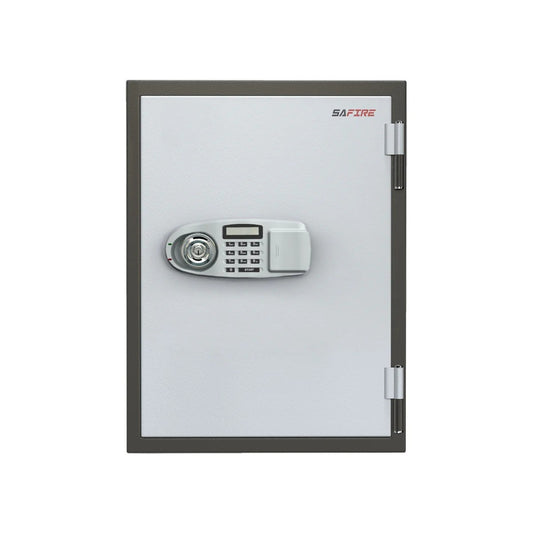 SAFIRE FR40 Fire-Resistant Safe – Grey, Dual Lock (Key + Digital)