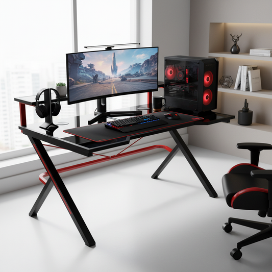 Gaming Table Black 120x60x75 cm | Office Desk UAE | Fast Delivery Dubai, Abu Dhabi, Sharjah